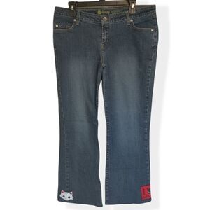 Daisy Anchor Blue Boot Jeans